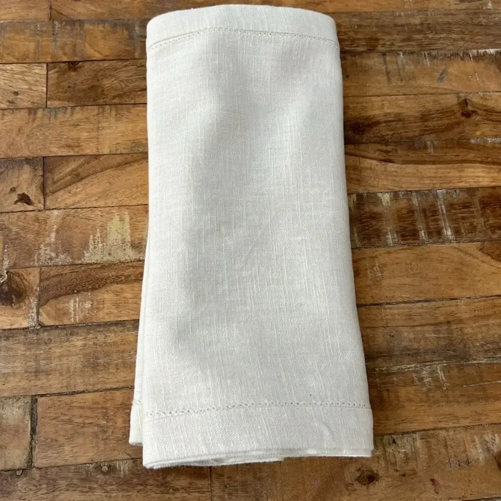 Ikea Beige Linen Blend Table Runner 13.5